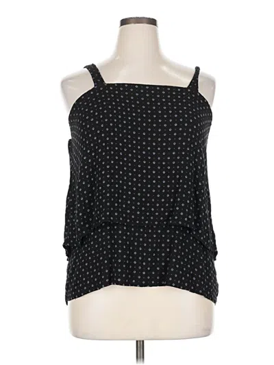 Pre-owned Bobeau Sleeveless Top Black Halter Neckline Tops