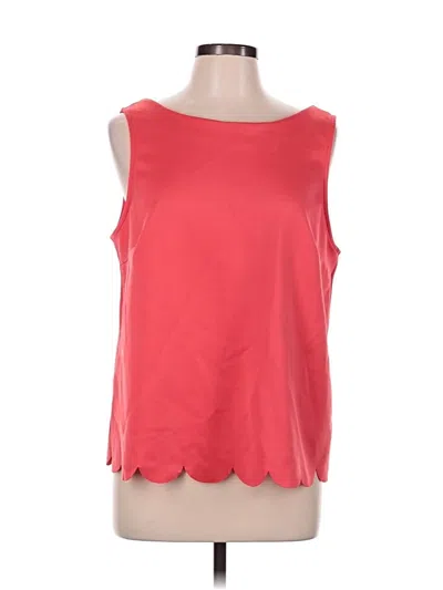 Pre-owned Bobeau Sleeveless Top Orange Crew Neck Tops