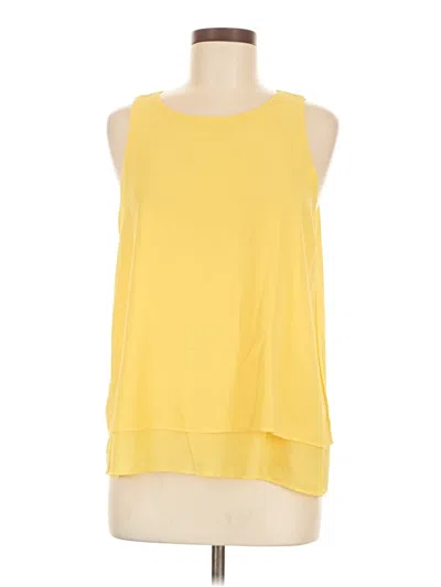 Pre-owned Bobeau Sleeveless Top Yellow Halter Neckline Tops