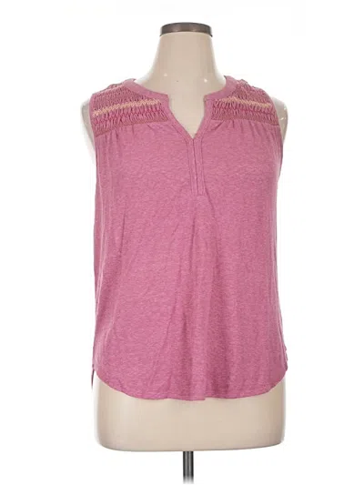Pre-owned Bobeau Sleeveless T-shirt In Pink