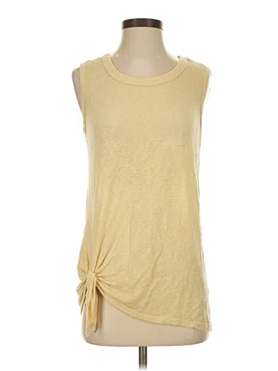 Pre-owned Bobeau Sleeveless T-shirt In Yellow