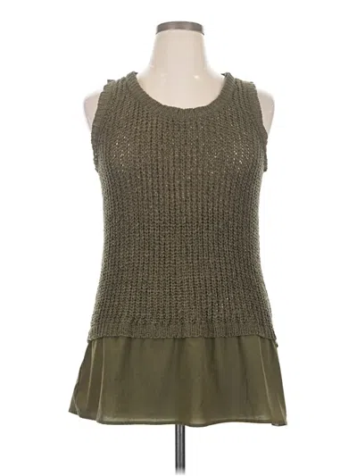 Pre-owned Bobeau Sweater Vest In Green