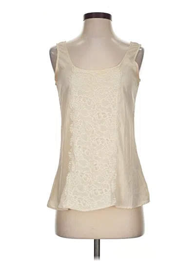 Pre-owned Bobeau Tank Top Ivory Strapless Neckline Tops