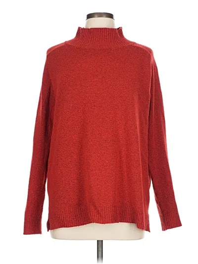 Pre-owned Bobeau Turtleneck Sweater In Red