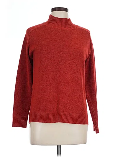 Pre-owned Bobeau Turtleneck Sweater In Red