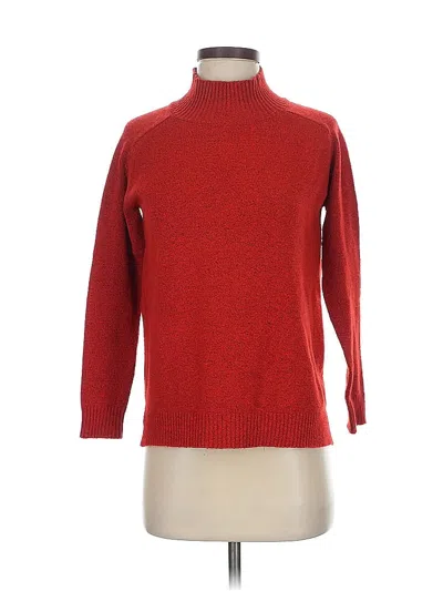 Pre-owned Bobeau Turtleneck Sweater In Red