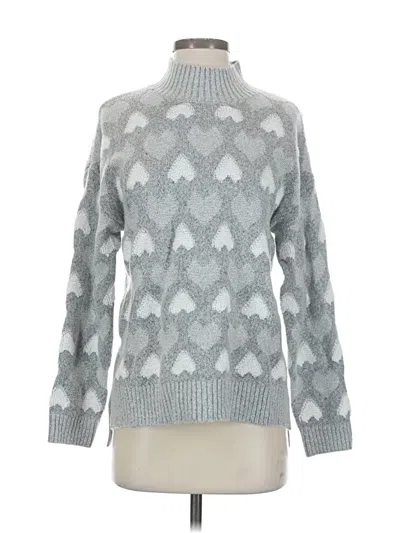 Pre-owned Bobeau Turtleneck Sweater In Silver