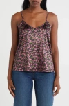 Bobeau V-neck Camisole In Brown
