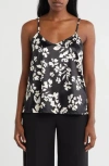 Bobeau V-neck Camisole In Black