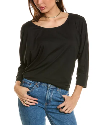Bobeau Velvet Top In Black
