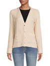 Bobeau Women's Tweed Jacket In Ivory Cream