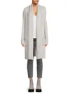 Bobeau Women's Wool Blend Longline Cardigan In Light Grey