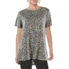 Bobeau Womens Swing Crewneck T-shirt In Gray