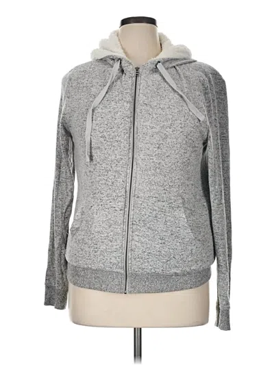 Pre-owned Bobeau Zip Up Hoodie In Gray