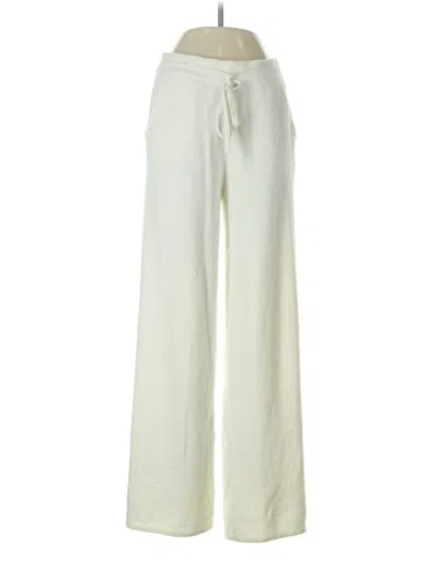 Pre-owned Bobi Black Casual Pants In White