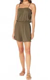 Bobi Cami Strap Romper - Troops In Multi