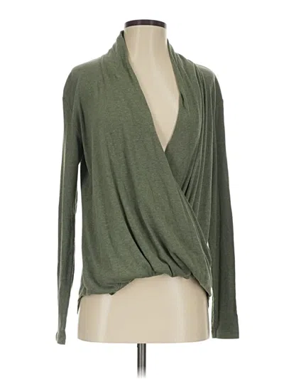 Pre-owned Bobi Cardigan Sweater In Green