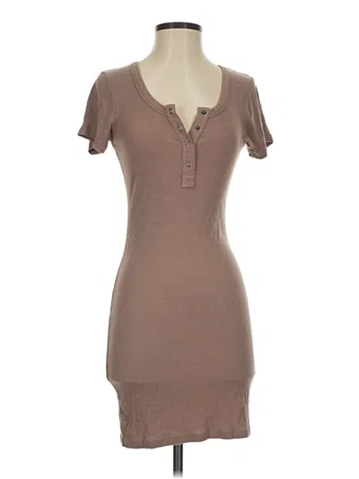 Pre-owned Bobi Casual Dress In Brown