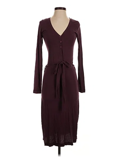 Pre-owned Bobi Casual Dress In Burgundy