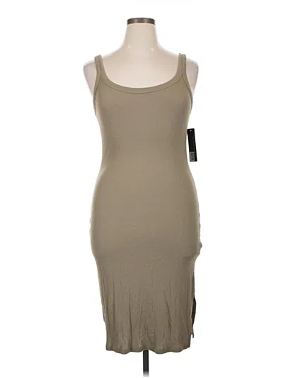 Pre-owned Bobi Casual Dress In Tan