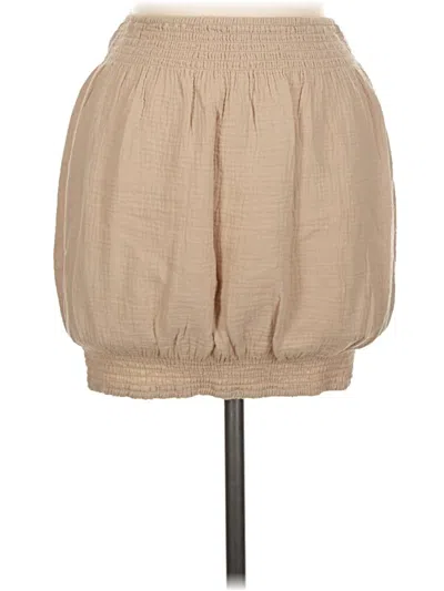 Pre-owned Bobi Casual Skirt In Tan