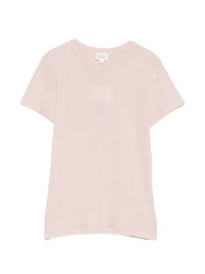 Bobi T-shirt Mit Rundem Ausschnitt In Pink