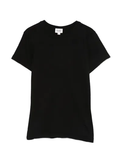 Bobi T-shirt Mit Rundem Ausschnitt In Black