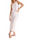 Bobi Cropped Straight Leg Pants In Cream In White