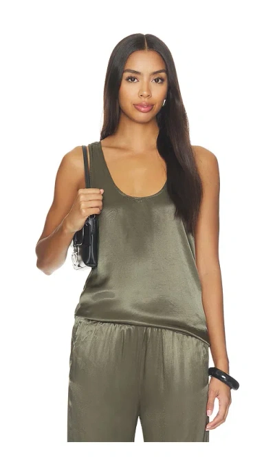 Bobi Date Night Shell Tank Top In Troops
