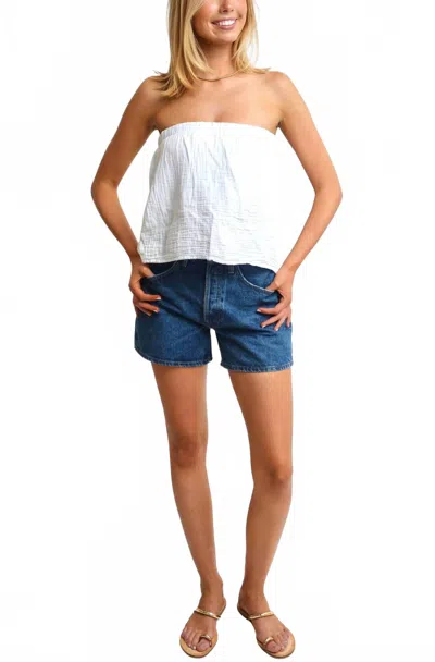 Bobi Double Layer Tube Top In White