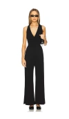 Bobi Draped Jumpsuit In 블랙