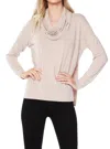Bobi Draped Neck Top In Sandy In Multi