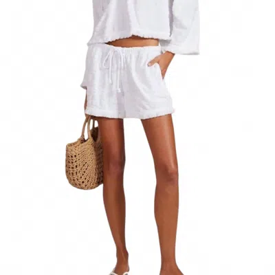 Bobi Linen Boxer Short In White