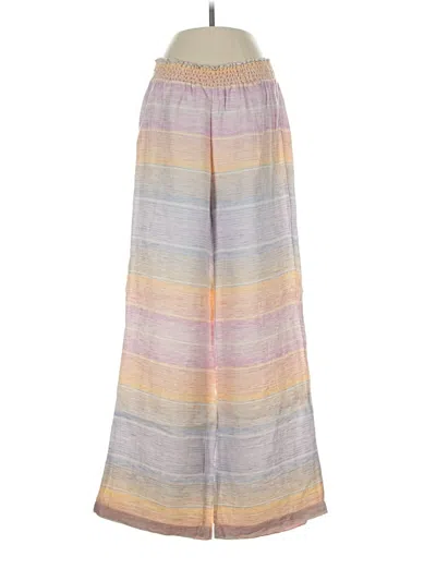 Pre-owned Bobi Linen Pants In Gray