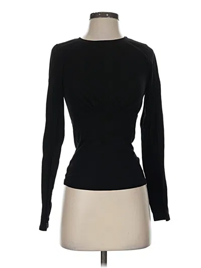 Pre-owned Bobi Long Sleeve Top Black Turtleneck Tops