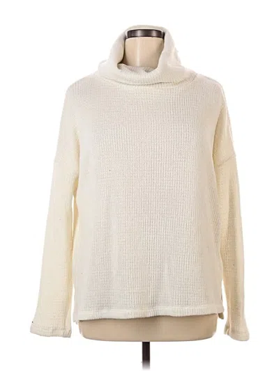 Pre-owned Bobi Long Sleeve Top Ivory Cowl Neck Tops