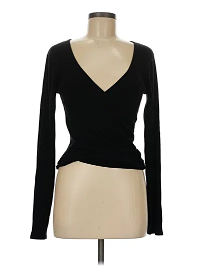 Pre-owned Bobi Long Sleeve T-shirt In Black