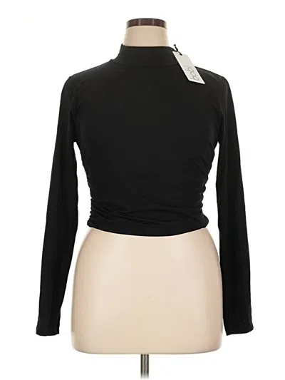 Bobi Long Sleeve Turtleneck In Black