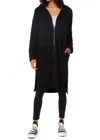 Bobi Longline Zip-up Jacket In Black