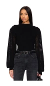 Bobi Longsleeve Top In Black