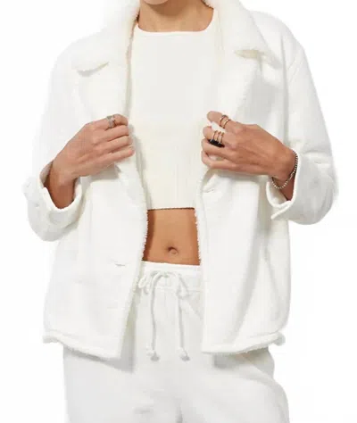 Bobi Los Angeles Sherpa-lined Peacoat In White