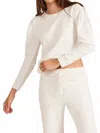 Bobi Naomi Pullover Top In Pearl In White