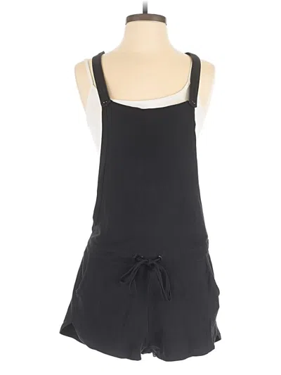 Pre-owned Bobi Overall Shorts In Black