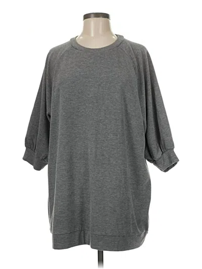 Pre-owned Bobi Poncho In Gray