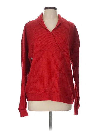 Pre-owned Bobi Pullover Sweater In Red