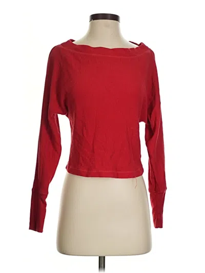 Pre-owned Bobi Pullover Sweater In Red