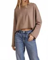 Bobi Pullover Sweatshirt In Hazelnut In Brown