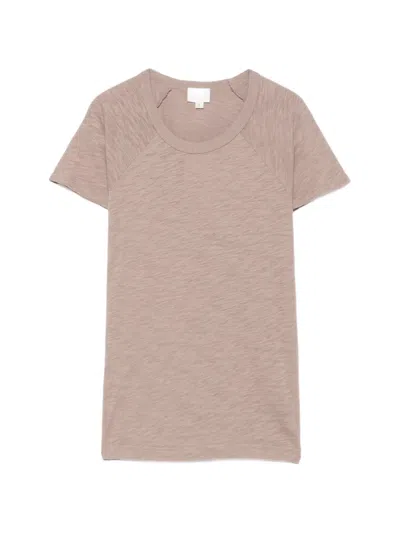 Bobi Raglan Cap-sleeve T-shirt In Animal Print