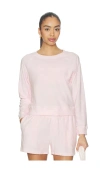 Bobi Raglan Pullover In Pink