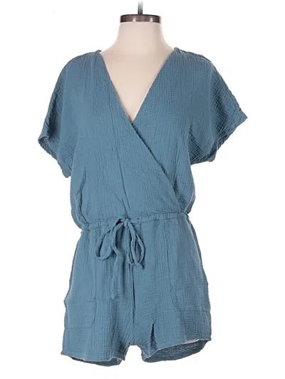 Pre-owned Bobi Romper In Teal